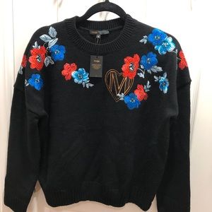Maje embroidery sweater